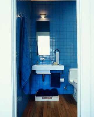  蓝色瓷砖电梯间「蓝色瓷砖装修」