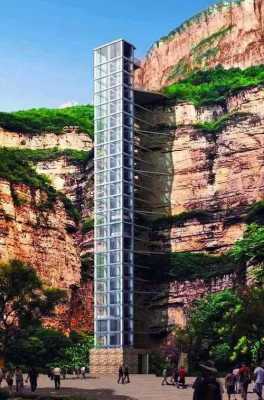 中国哪个山上装电梯-中国爬山露天电梯