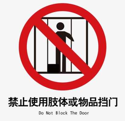 电梯禁止靠门的图标,电梯禁止靠门的图标叫什么 